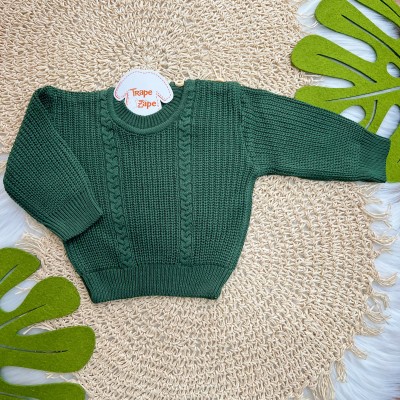 Blusa de Linha Ponto Alto Fechado - Verde Militar 